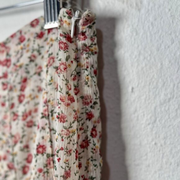 “Romy Y2K Floral Midi Skirt L Soft Polyester Vintage Style” - Picture 4 of 6